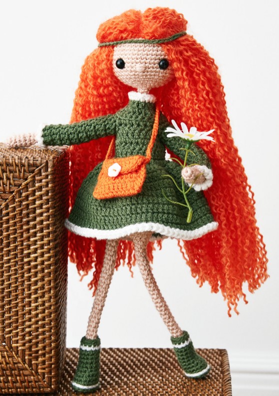 Ücretsiz Amigurumi Örgülü Kız Bebek Modeli Örgüm