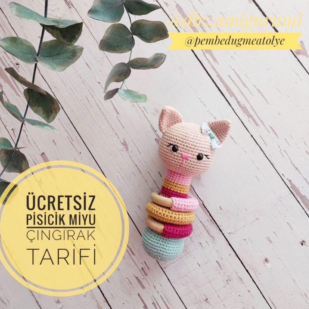 Pisicik Miyu Çıngırak Tarifi amigurumi tarifi
