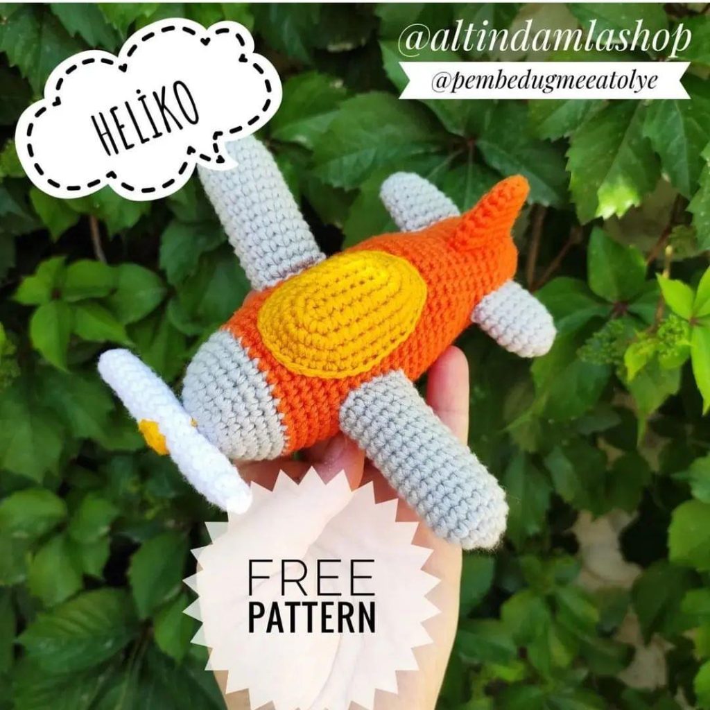 Heliko Uçak amigurumi tarifi