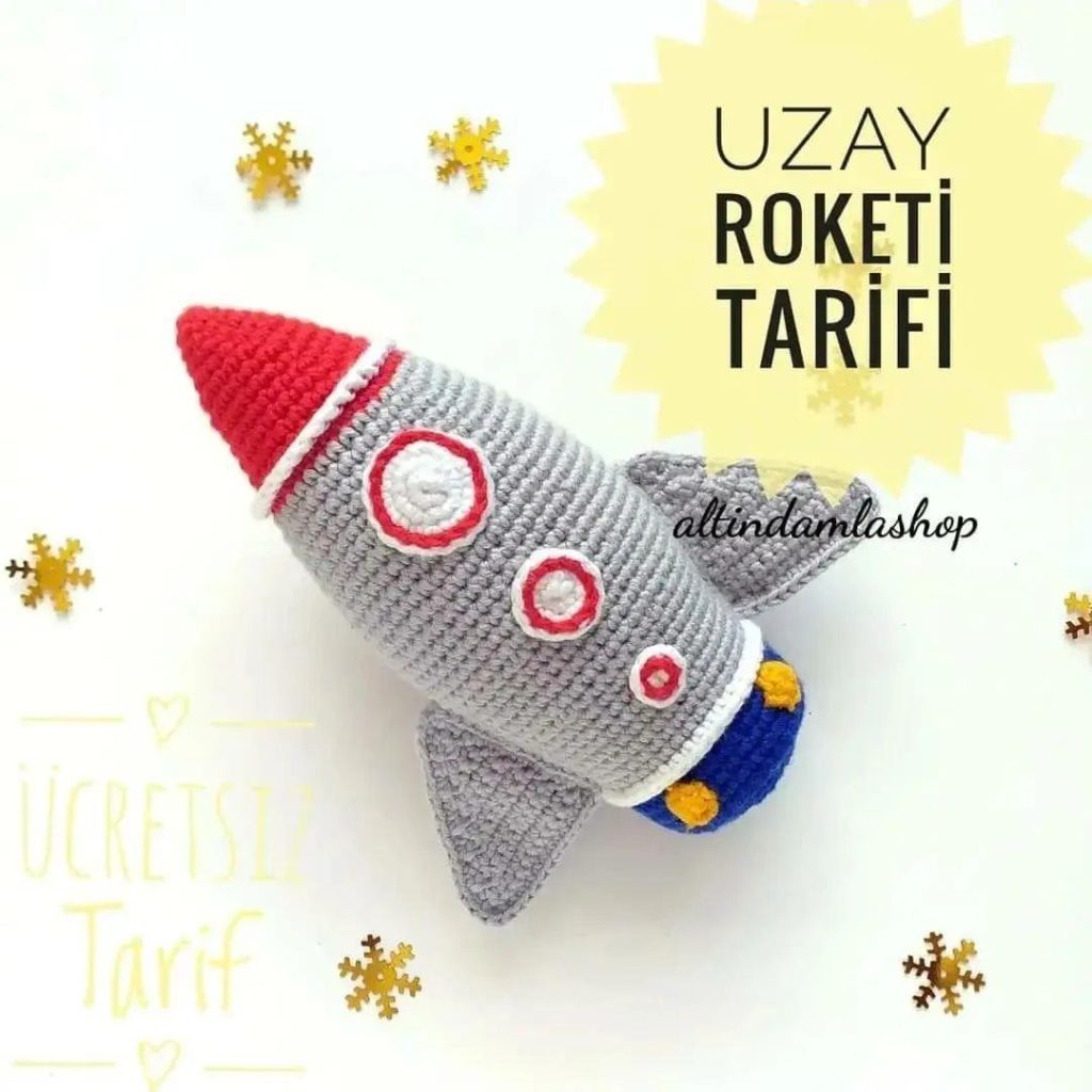 Roket amigurumi tarifi
