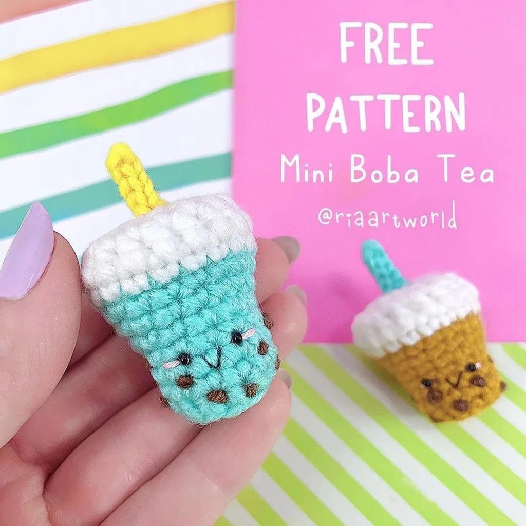 Mini Boba Tea amigurumi tarifi