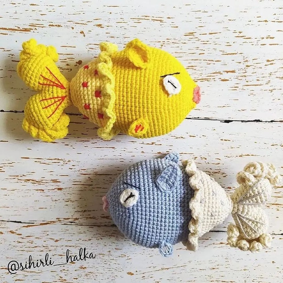 Balık Puffer amigurumi tarifi