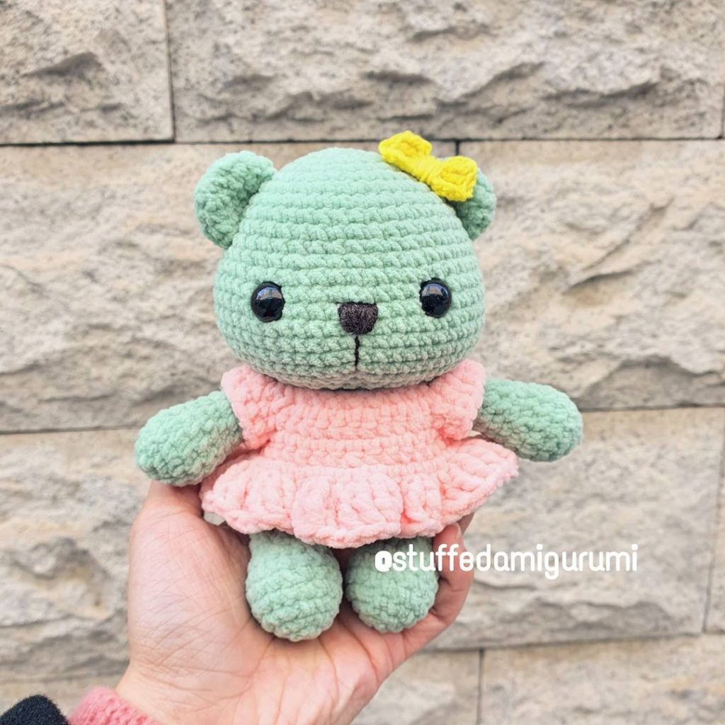 Green Girl Bear amigurumi tarifi