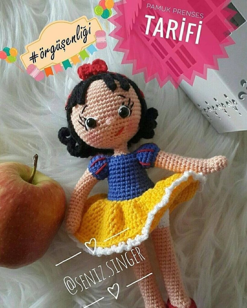 Prenses amigurumi tarifi