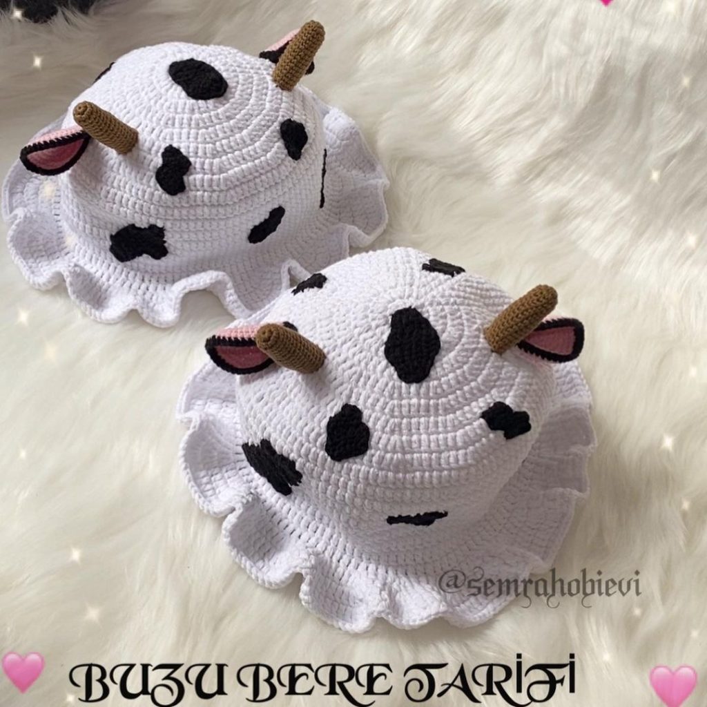 İnek Şapka amigurumi tarifi