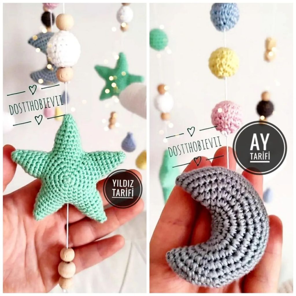 Ay Ve Yıldız amigurumi tarifi