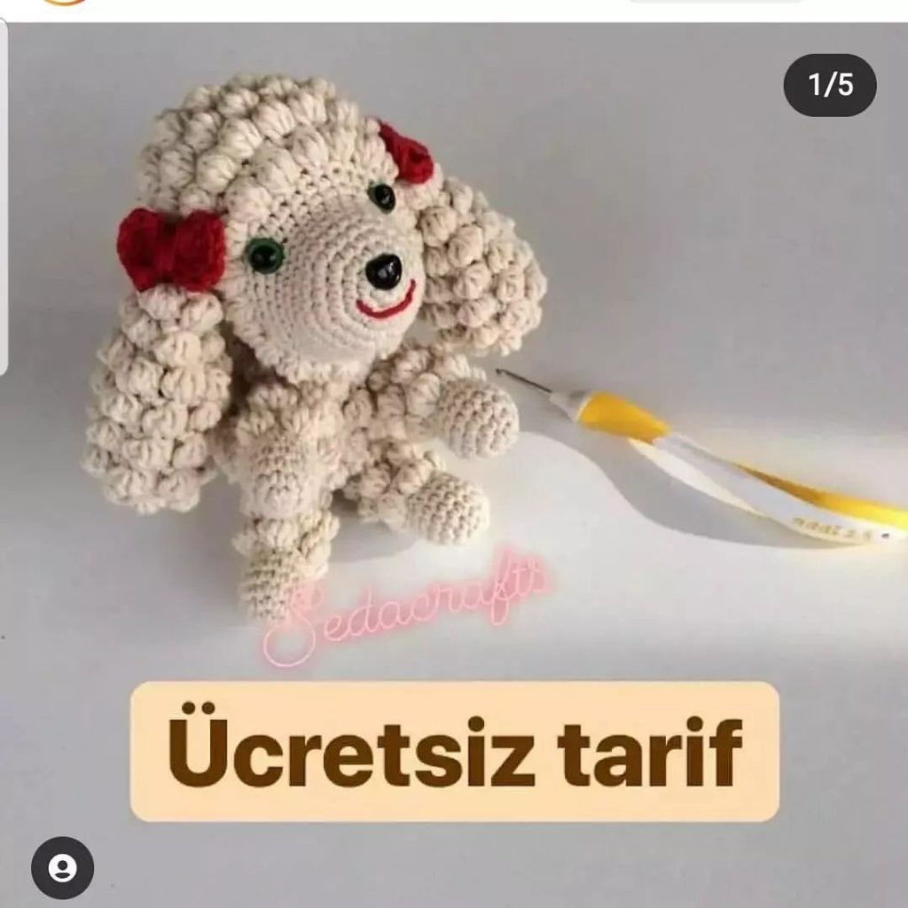 Köpüş Köpek amigurumi tarifi