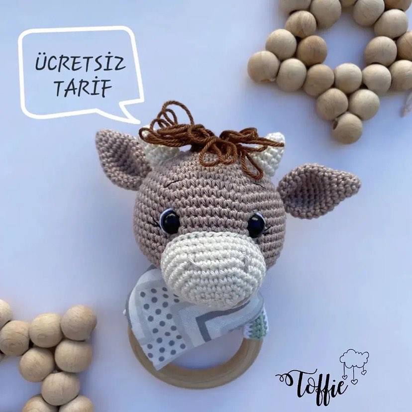 Diş Kaşıyıcı İnek amigurumi tarifi