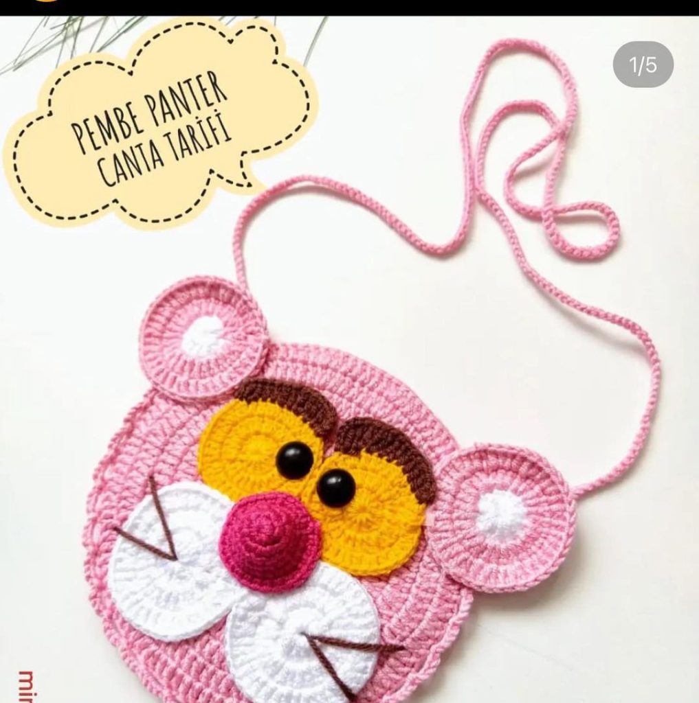 Pembe Panter Çanta amigurumi tarifi