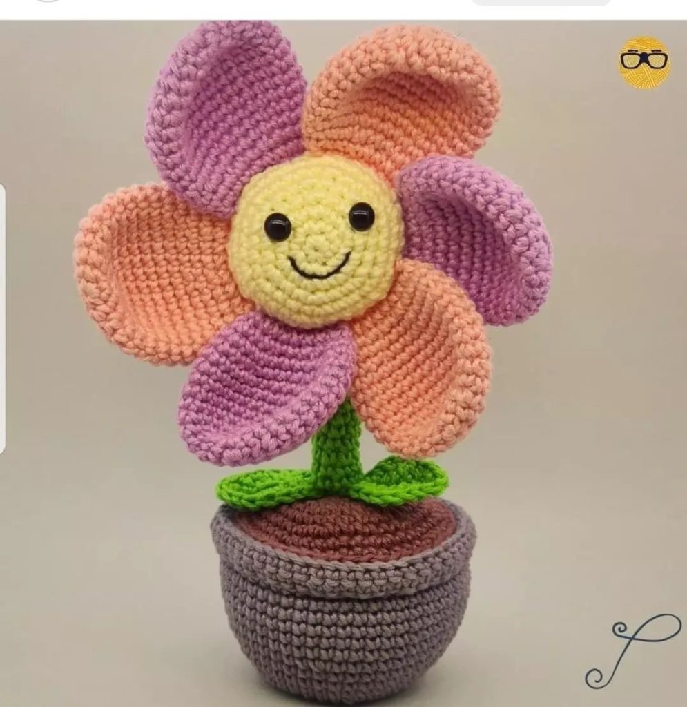 Papatya Çicek amigurumi tarifi