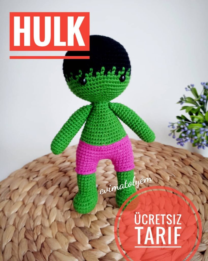 Hulk amigurumi tarifi