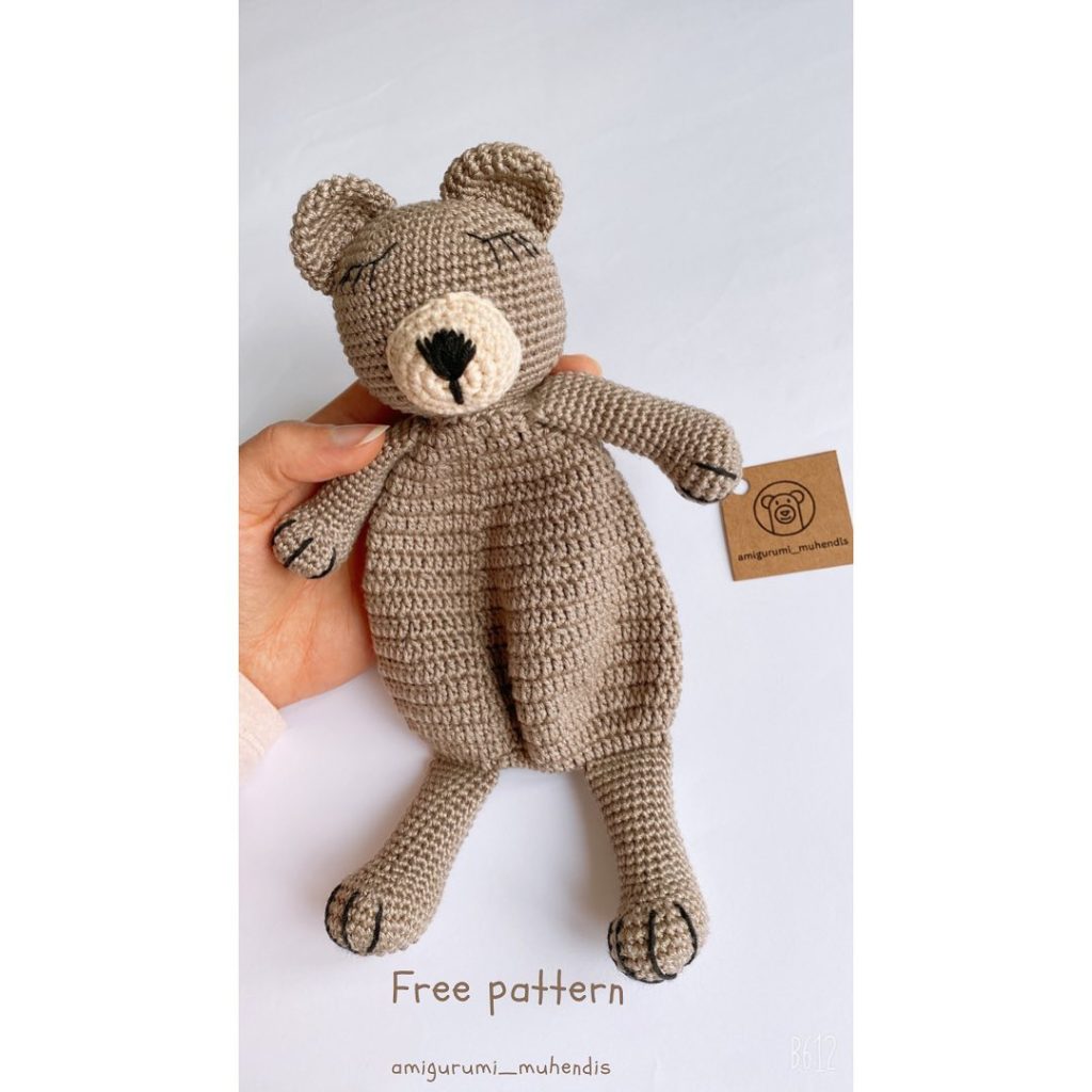 Uykucu Ayıcık amigurumi tarifi