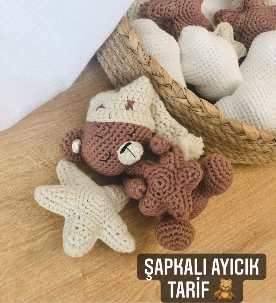 Şapkalı Ayıcık amigurumi tarifi