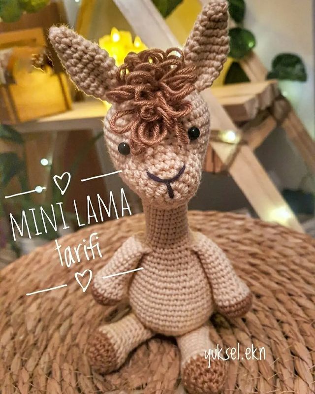 Mini Lama amigurumi tarifi