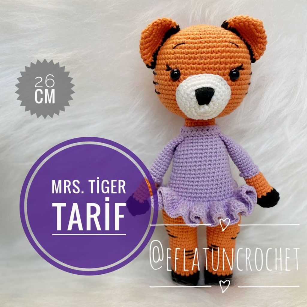 Mrs Tiger amigurumi tarifi