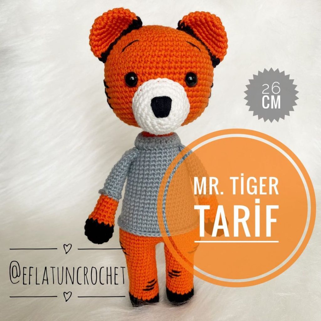 Mr Tiger amigurumi tarifi