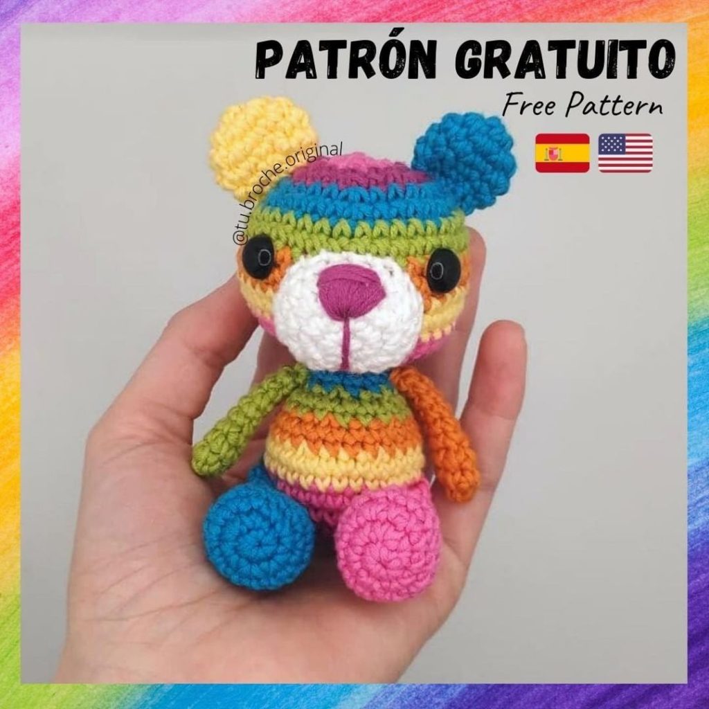 Colorful Bear amigurumi tarifi