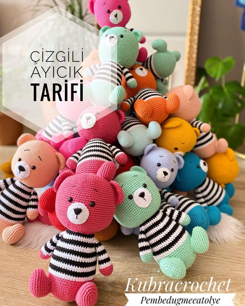 Çizgili Ayıcık amigurumi tarifi