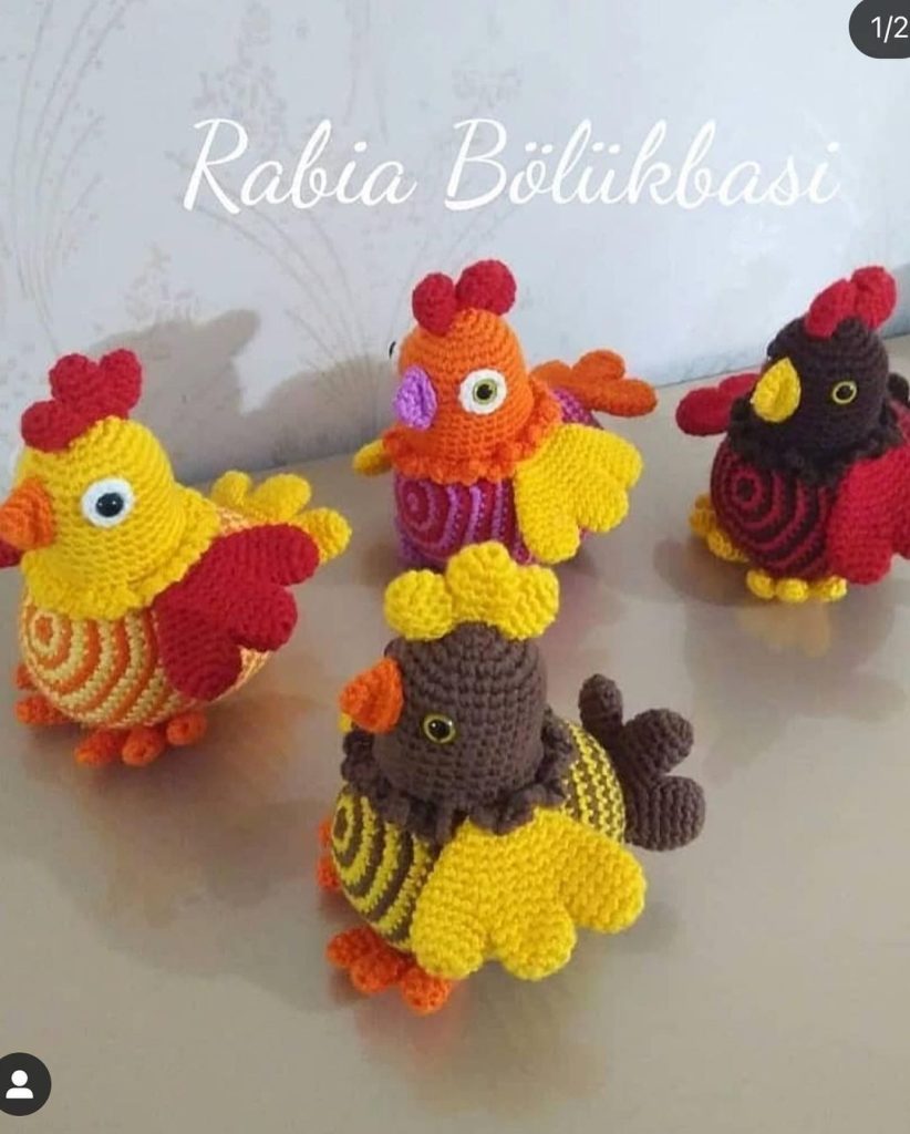 Horoz Ve Tavuk amigurumi tarifi