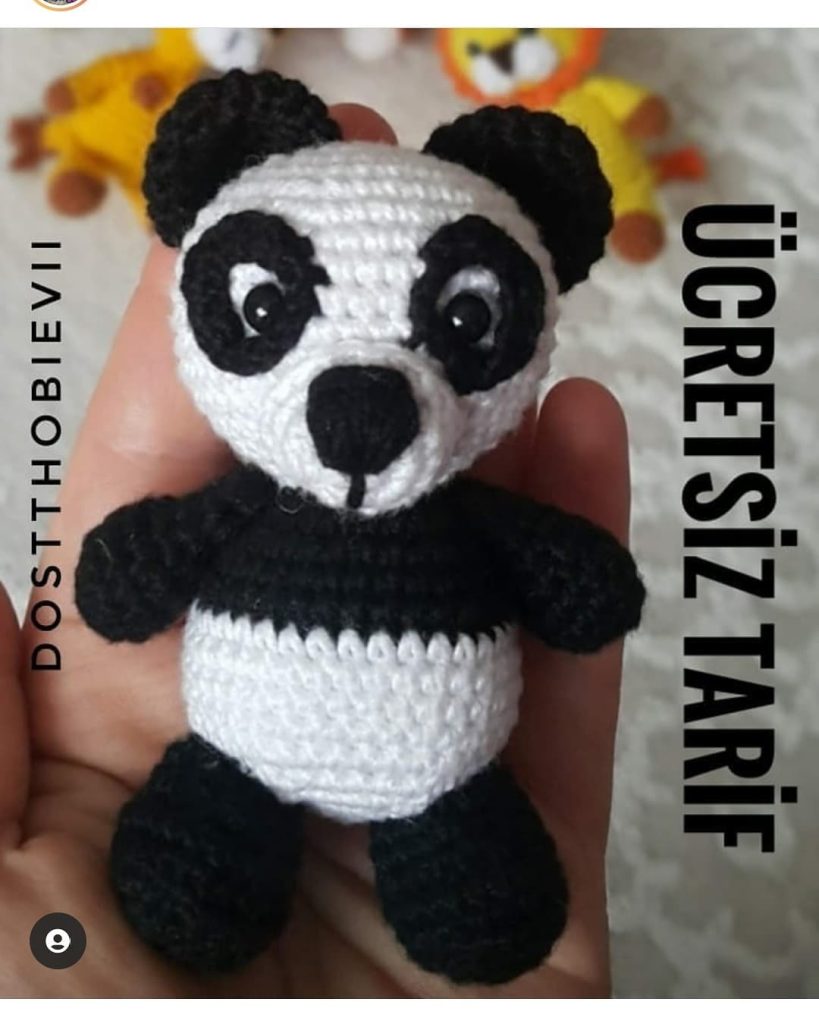 Küçük Panda amigurumi tarifi