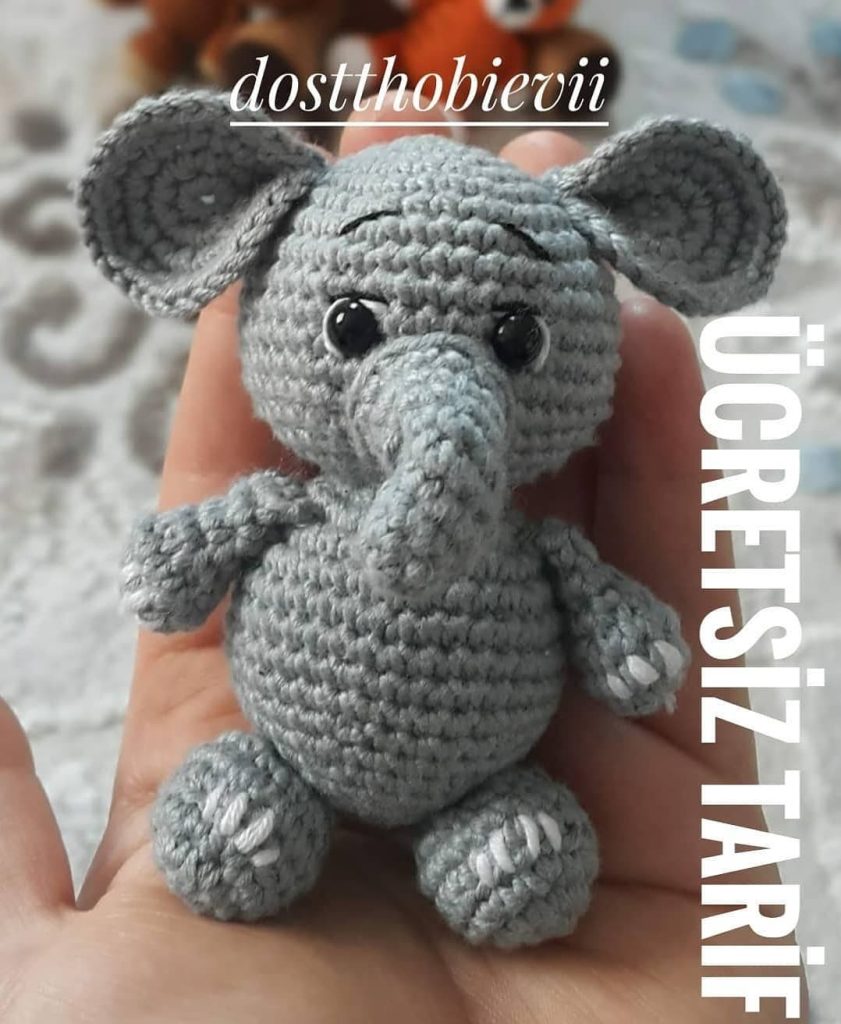 Minik Fil amigurumi tarifi