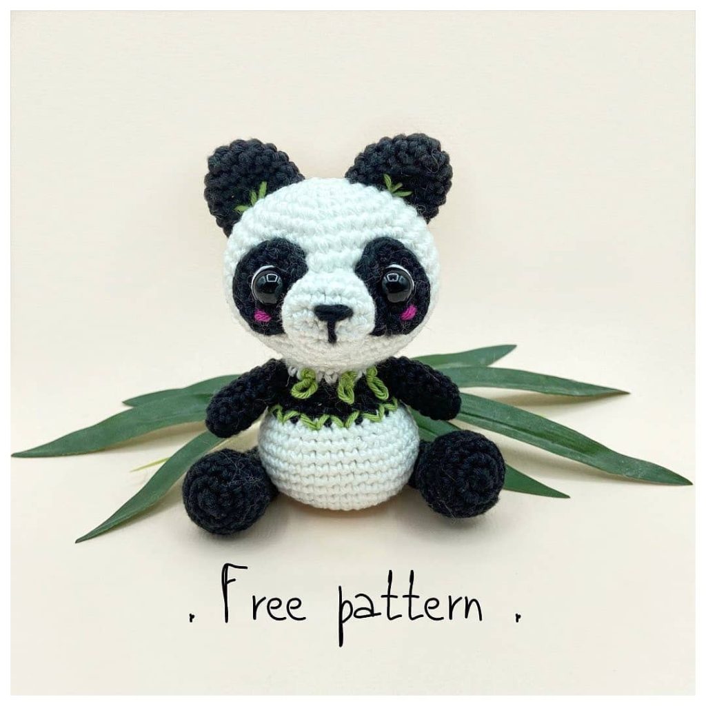 Mini Panda amigurumi tarifi