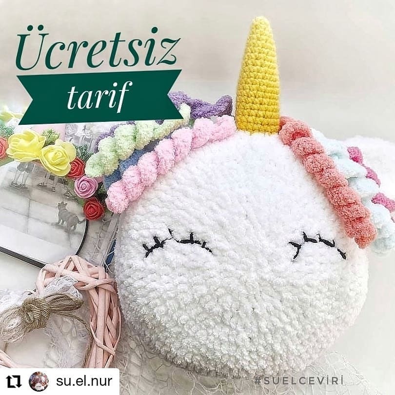 Unicorn Yastık amigurumi tarifi