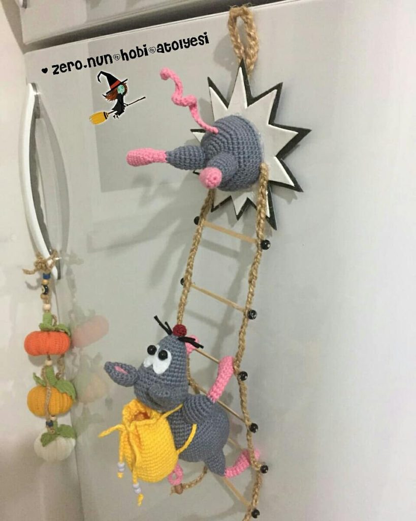 Buzdalabı Süsü Fare amigurumi tarifi