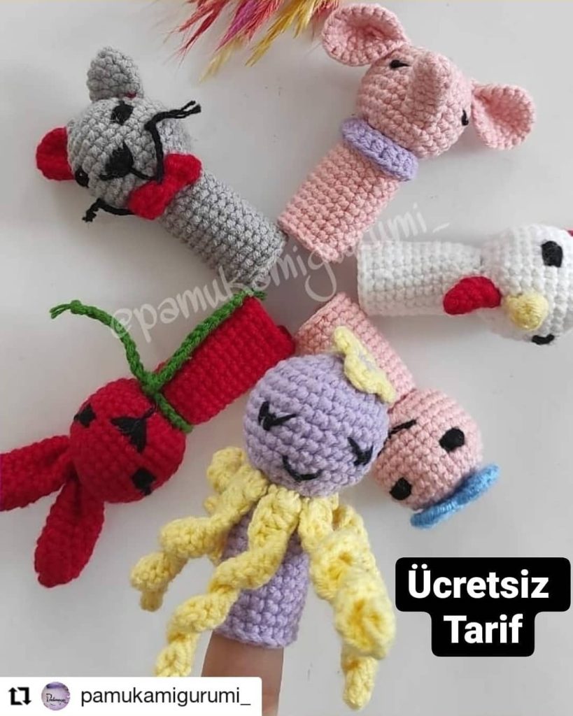 Parmak Kukla amigurumi tarifi
