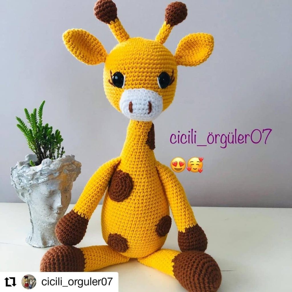 Zürafa amigurumi tarifi