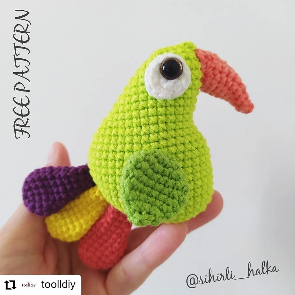 Papağan Cachi amigurumi tarifi