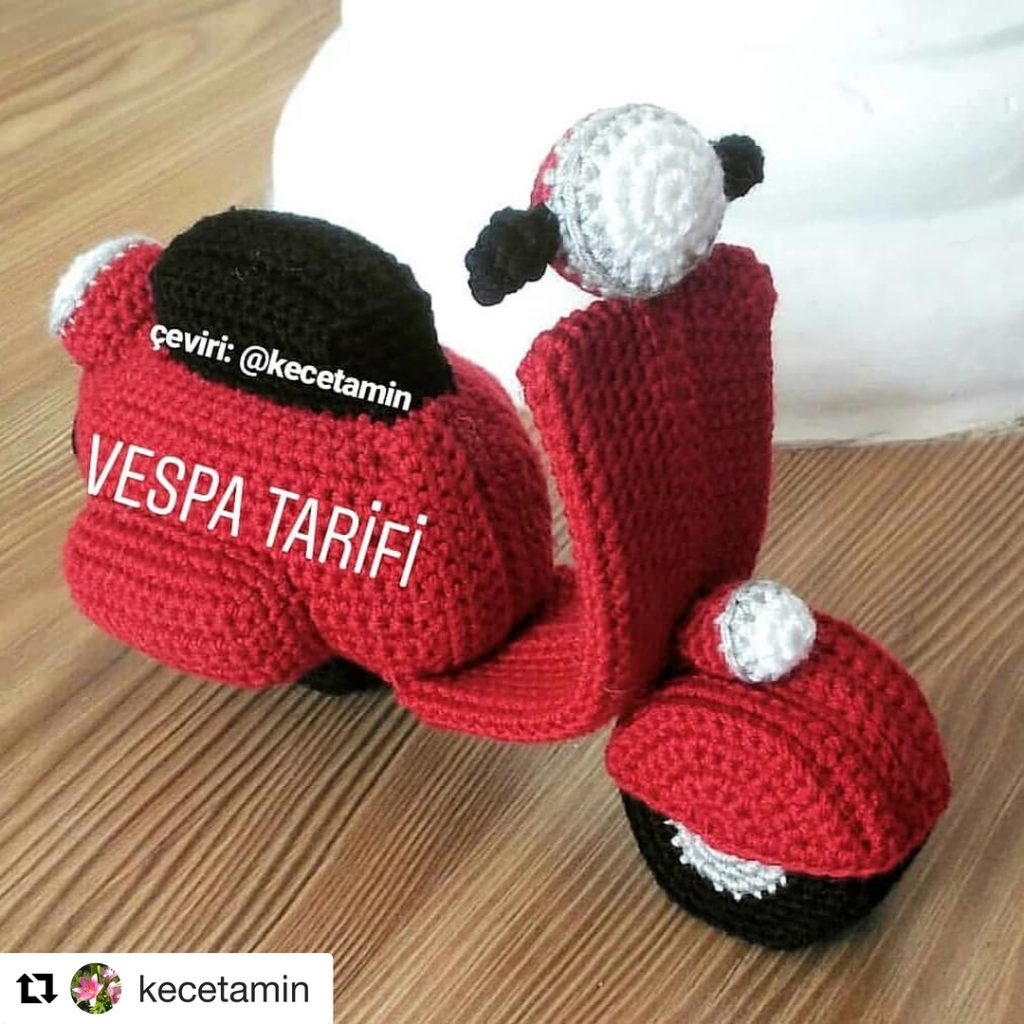 Vespa amigurumi tarifi