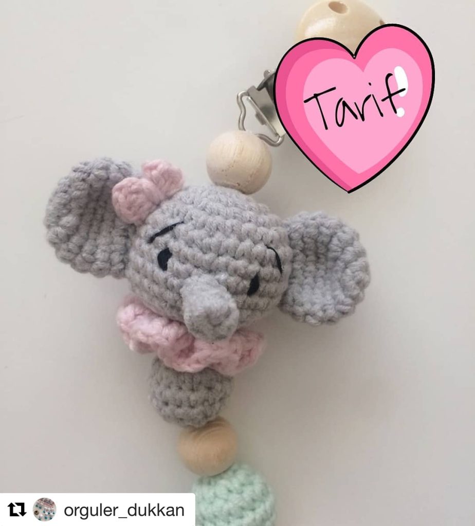 Fil Emzik amigurumi tarifi