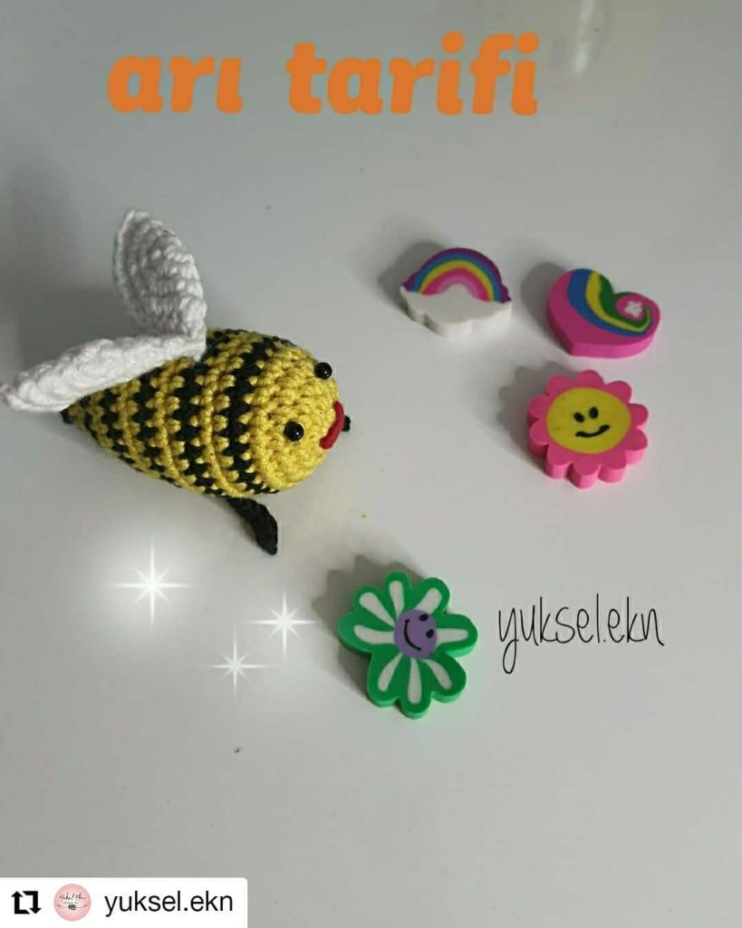 Minik Arı amigurumi tarifi