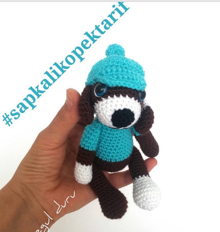 Şapkali Köpek amigurumi tarifi