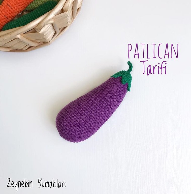 Patlıcan amigurumi tarifi
