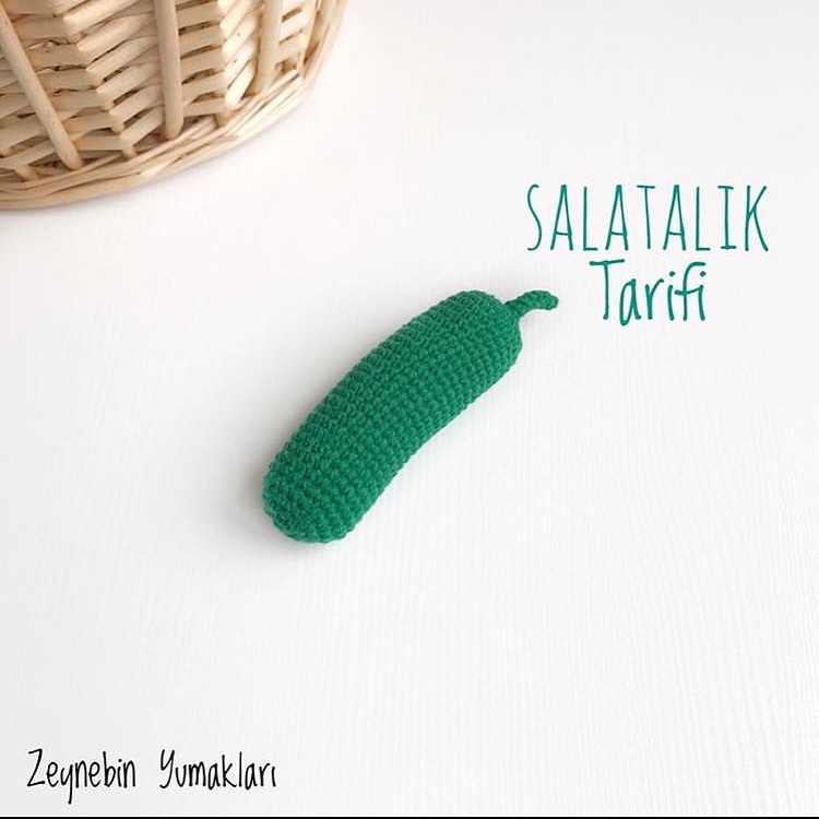 Salatalık amigurumi tarifi
