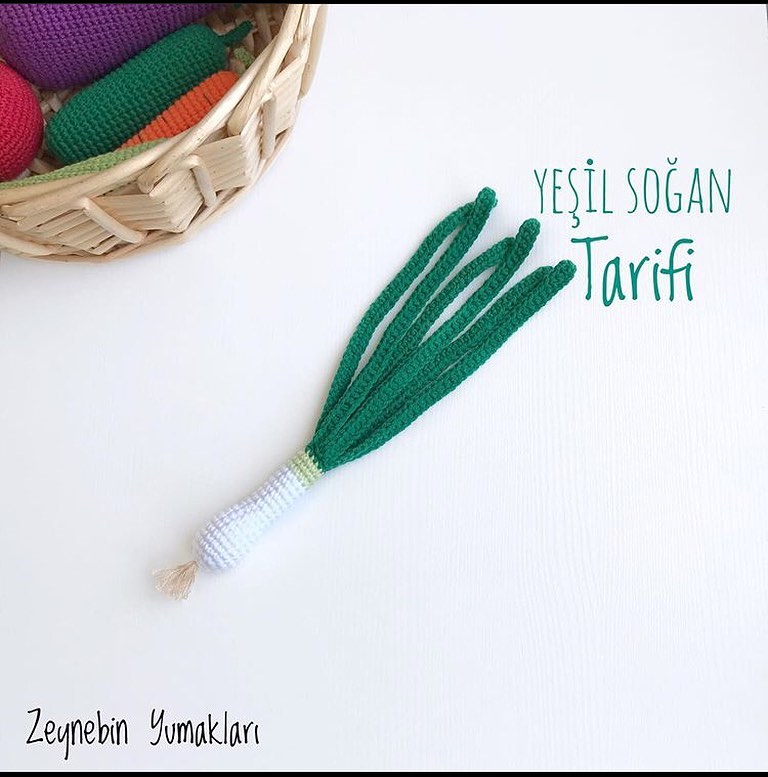 Yeşil Soğan amigurumi tarifi