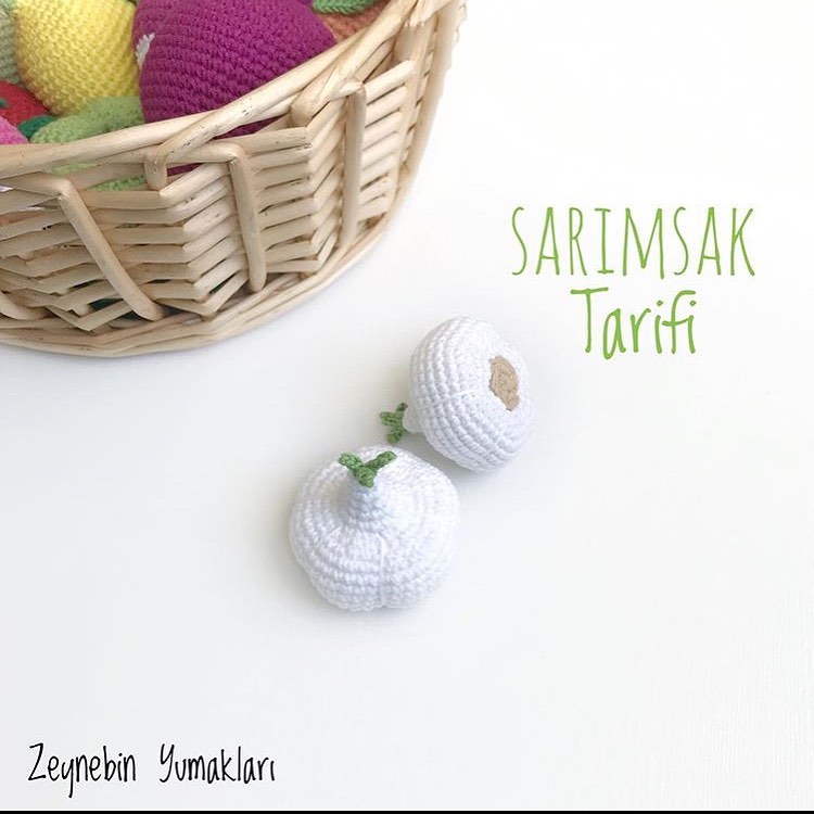 Sarımsak amigurumi tarifi