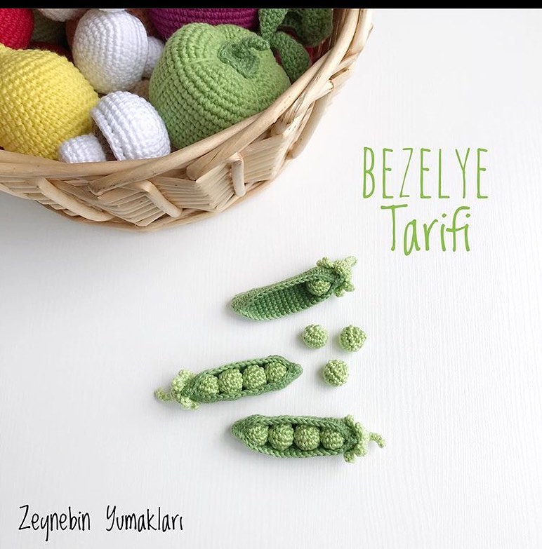 Bezelye amigurumi tarifi