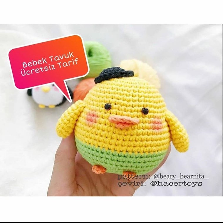 Bebek Tavuk amigurumi tarifi