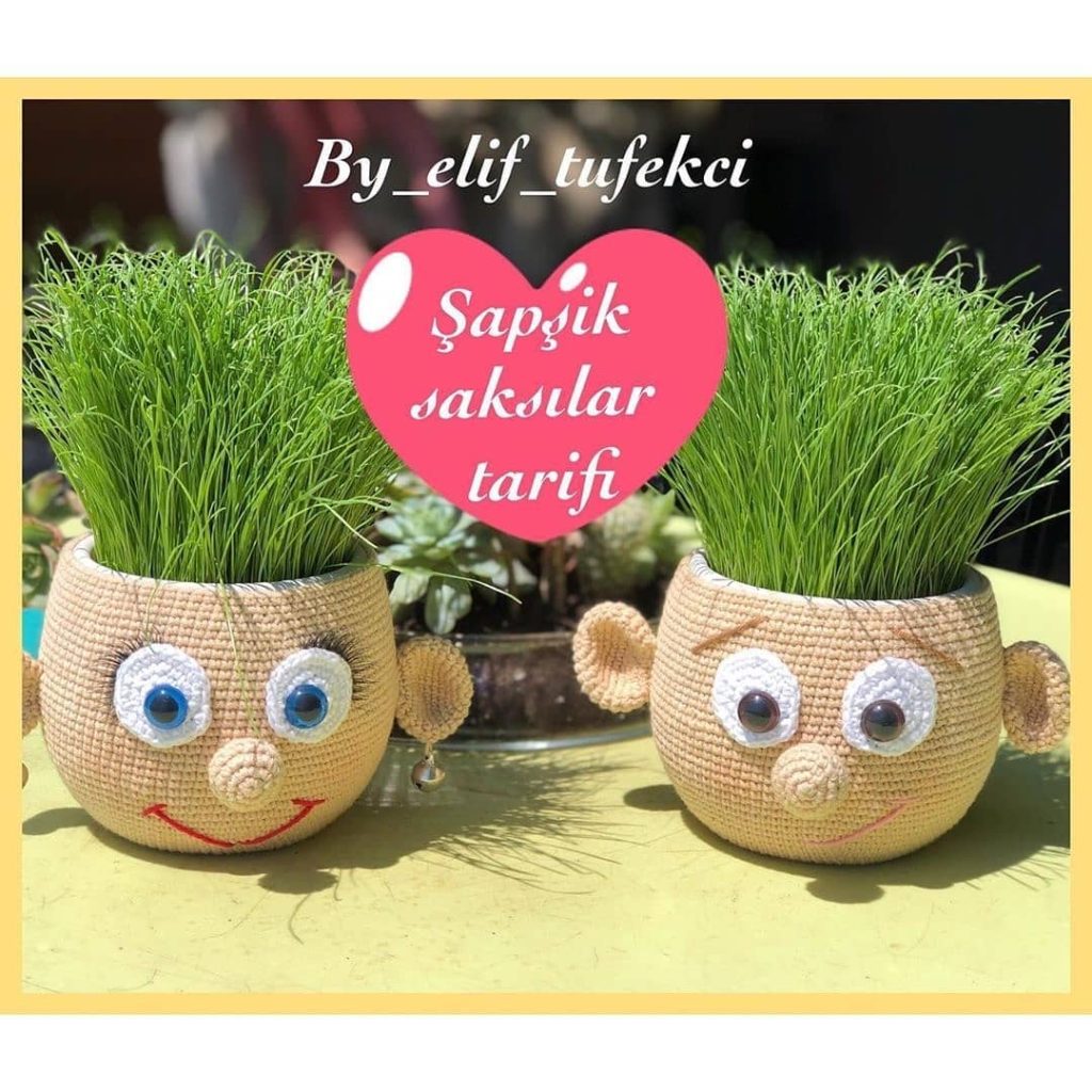 Saksı Yüzü amigurumi tarifi
