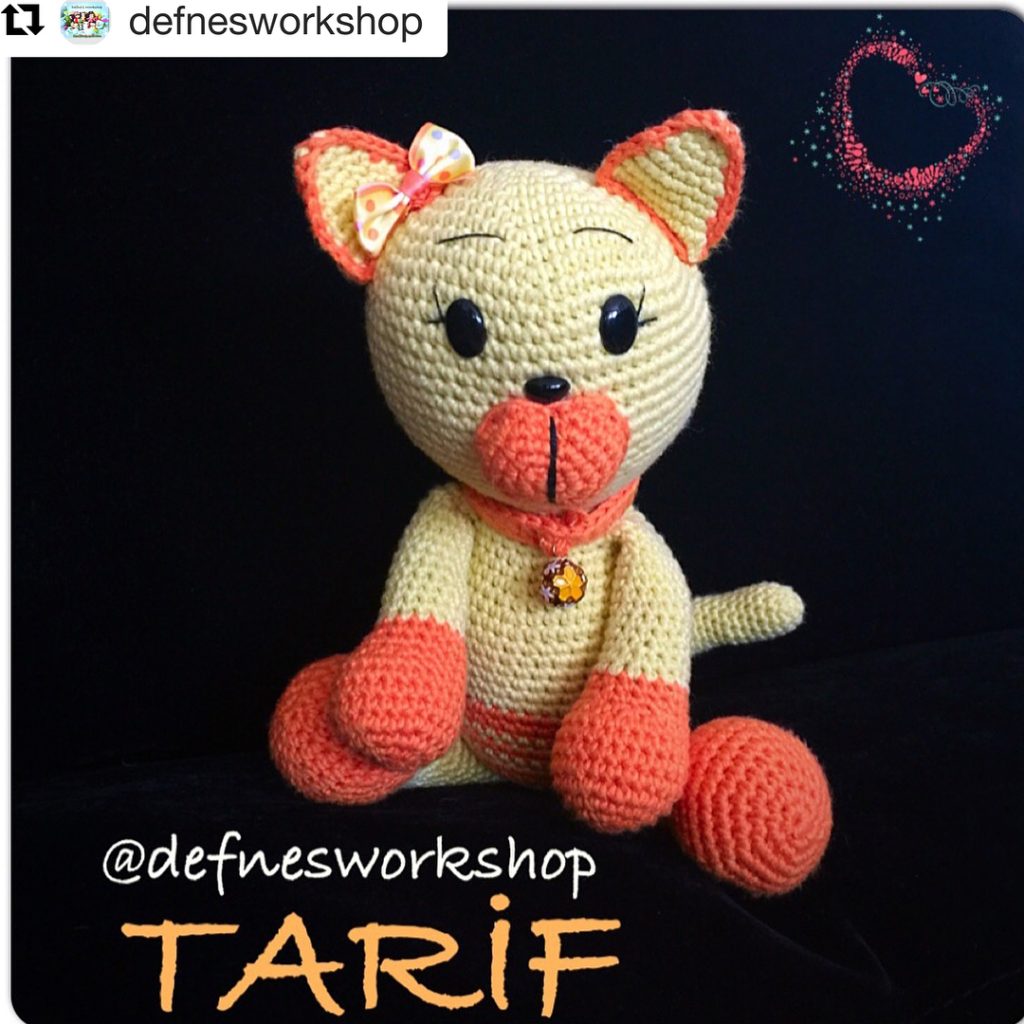 Pompi Kedi amigurumi tarifi
