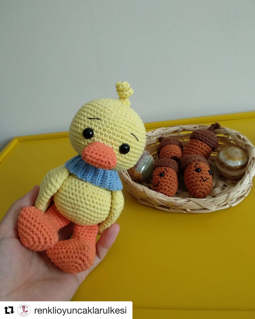 Ördek amigurumi tarifi
