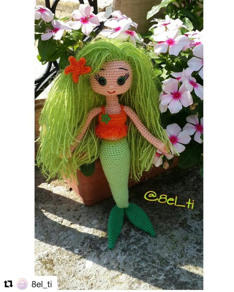 Deniz Kızı amigurumi tarifi
