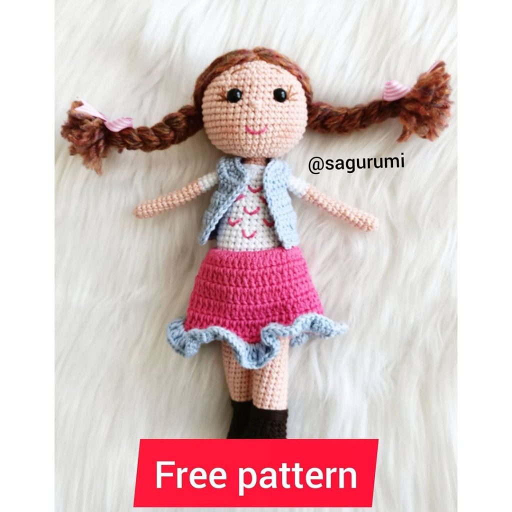 Örgü Saçlı Bebek amigurumi tarifi