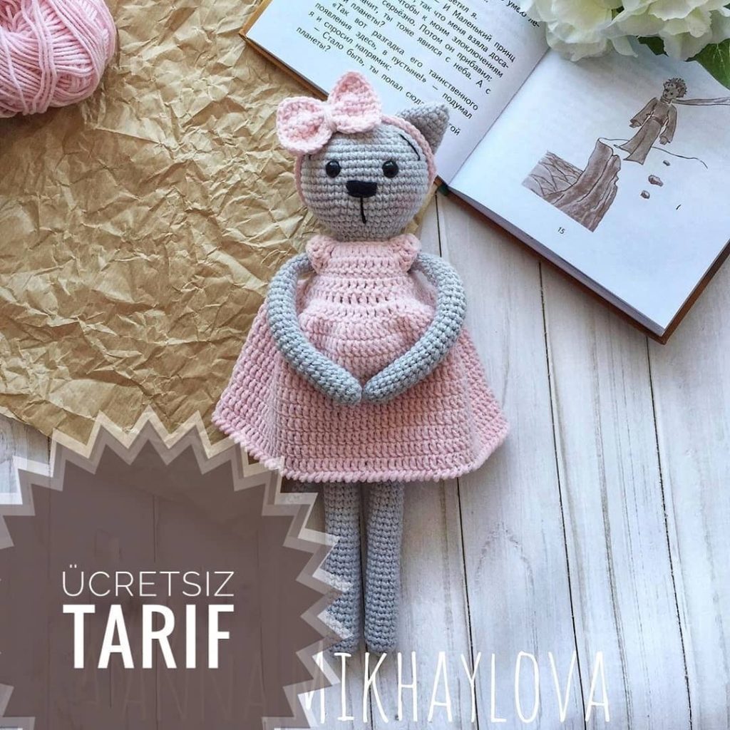 Taçlı Kedi amigurumi tarifi