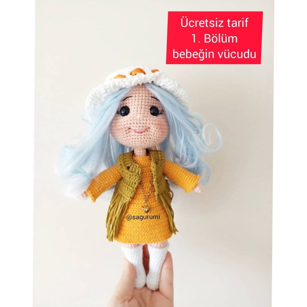 Özgür Kız amigurumi tarifi
