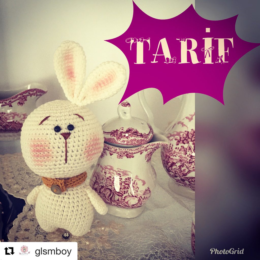 Koca Kafalı Tavşan amigurumi tarifi