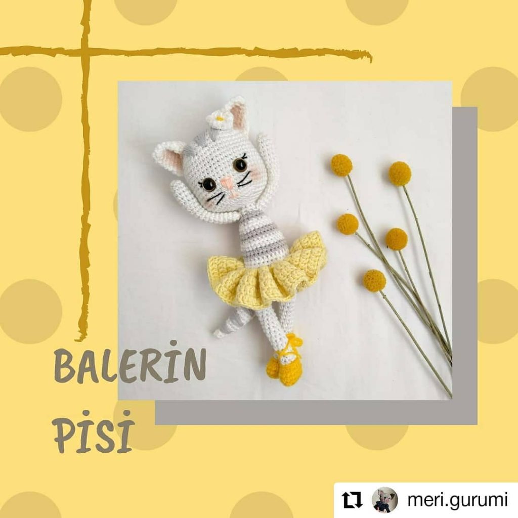 Balerin Kedi amigurumi tarifi